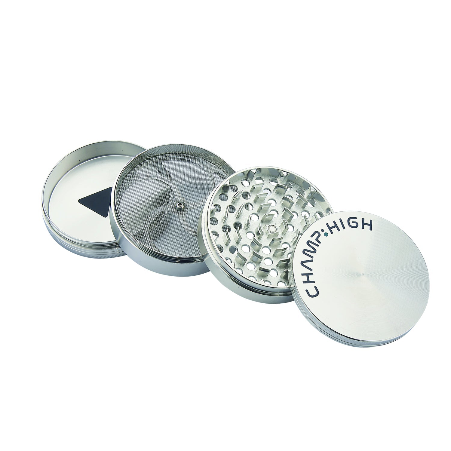 Champ High Maxi-Grinder 4-tlg. Ø 100mm in silber