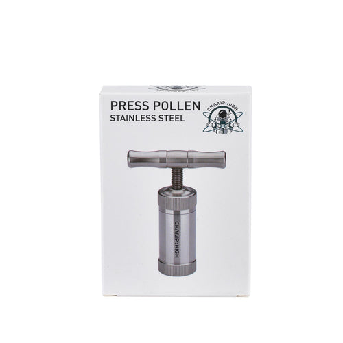 Champ High Pollenpresse aus Edelstahl
Höhe 85mm, Breite 65mm - Durchmesser 25mm