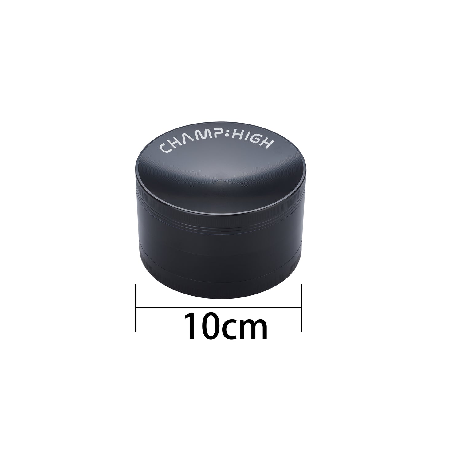 4-tlg. Ø 100mm, Der Champ High Maxi Curved-Grinder in Schwarz