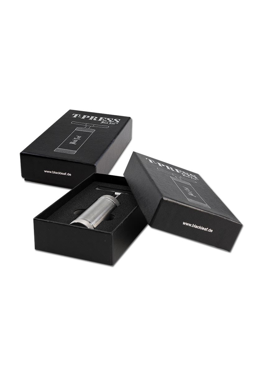 Black Leaf T-Press Pollenpresse Edelstahl in 3 Größen - dein-Onlineheadshop.de