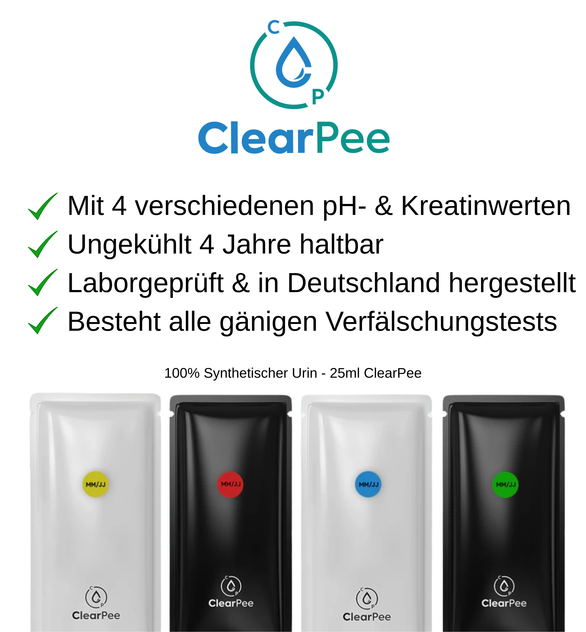 ClearPee | Synthetische Urin-Lösung - 20x25ml