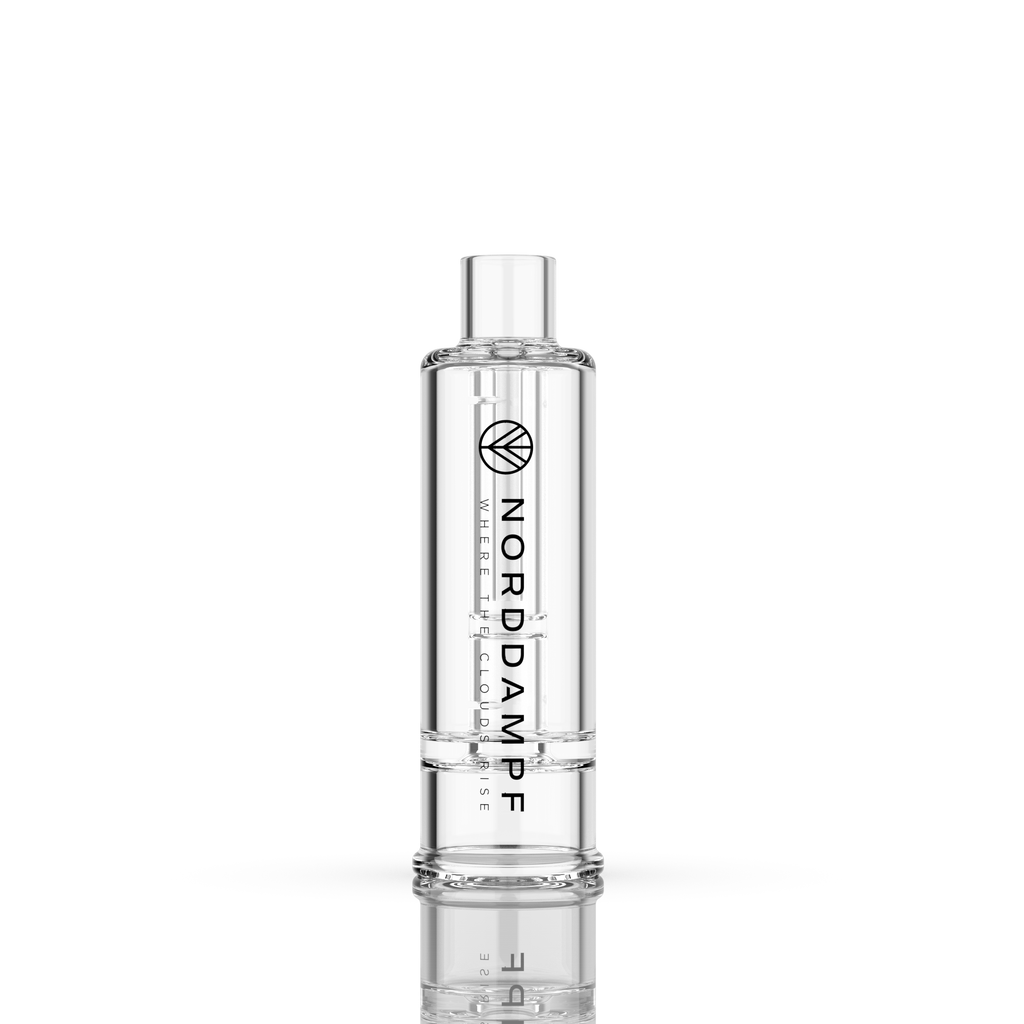 Relict Vaporizer, Norddampf - Bubbler / Wasserfilter Freisteller mit sichtbarem Norddampf Logo