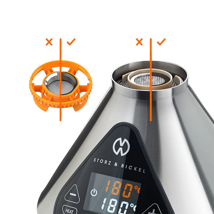 Storz & Bickel - Zylinder mit Einsatz für Volcano Hybrid Füllkammer Passgenauigkeit