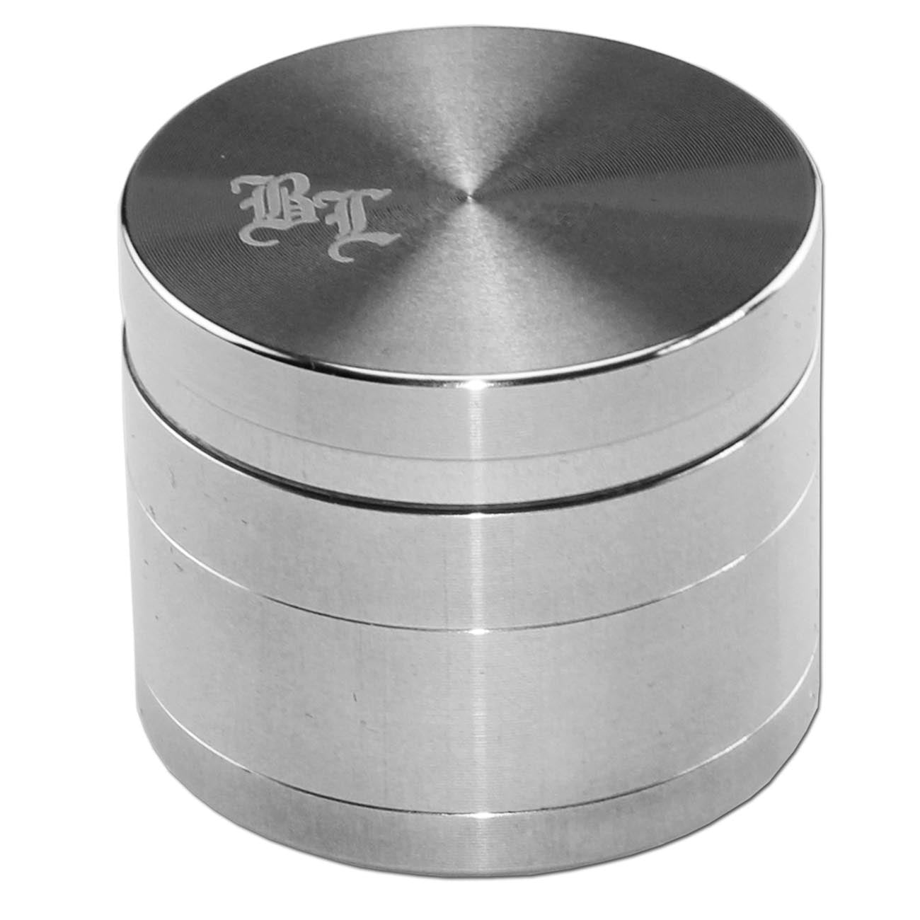 Black Leaf Edelstahl-Grinder 4-tlg.  Inkl. Samtbeutel in 3 Größen - dein-Onlineheadshop.de
