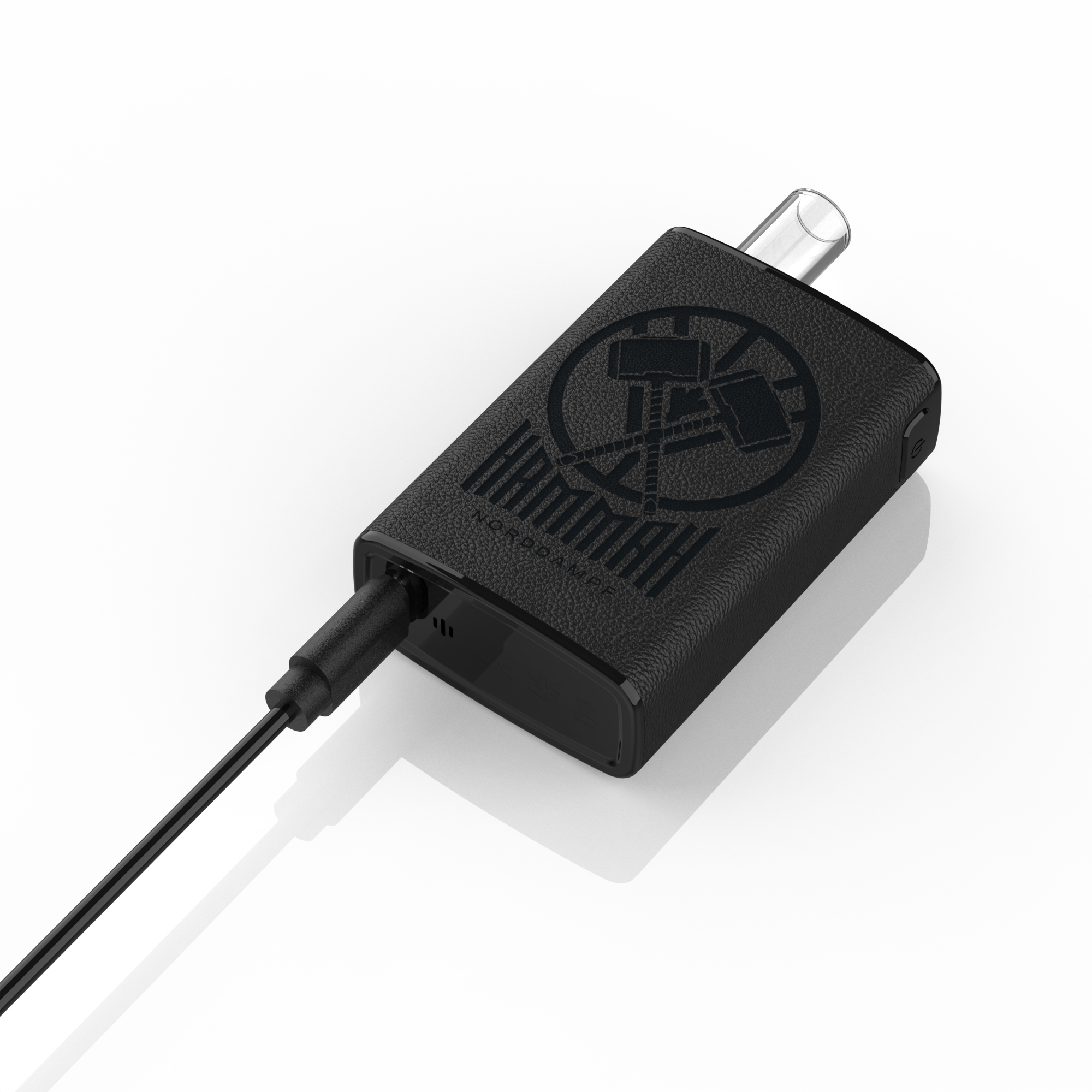 HAMMAH Vaporizer von Norddampf in Deep Black mit Ladegerät