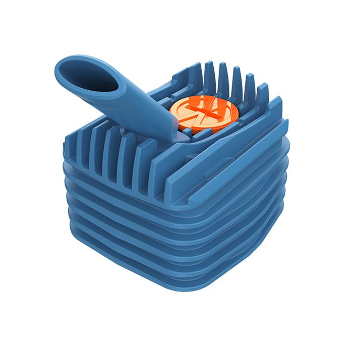 Storz & Bickel Kühleinheit mit Mundstück für Veazy Verdampfer Dynamic Blue