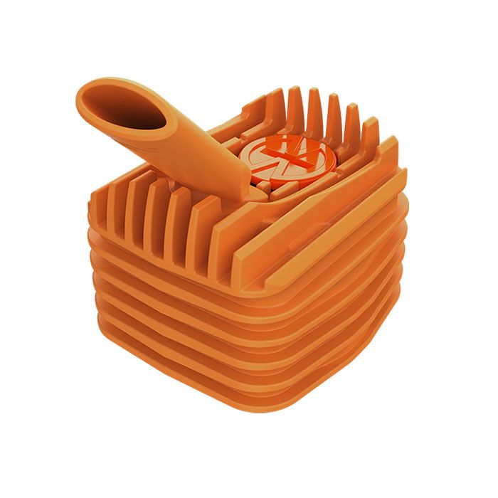 Storz & Bickel Kühleinheit mit Mundstück für Veazy Verdampfer Inspiring Orange