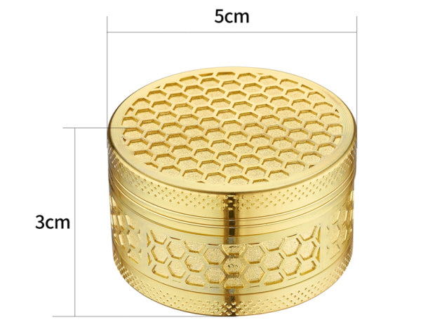 Champ High Aluminium-Grinder "Honeycomb" 3-tlg. Ø 50mm
