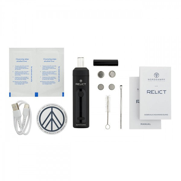 NORDDAMPF RELICT Vaporizer in DEEP BLACK mit Zubehör