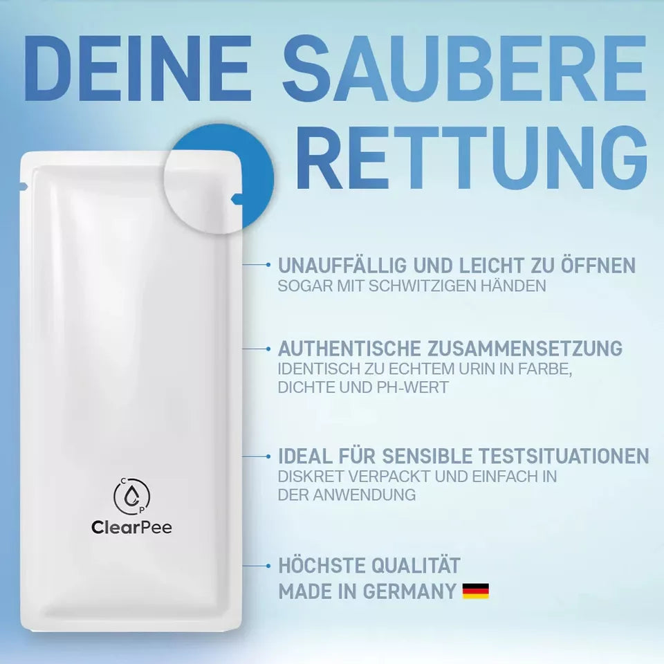 ClearPee 25ml weiß - Synthetischer Urin, Clear Pee, Clear Urin, Clean Urin infoblatt