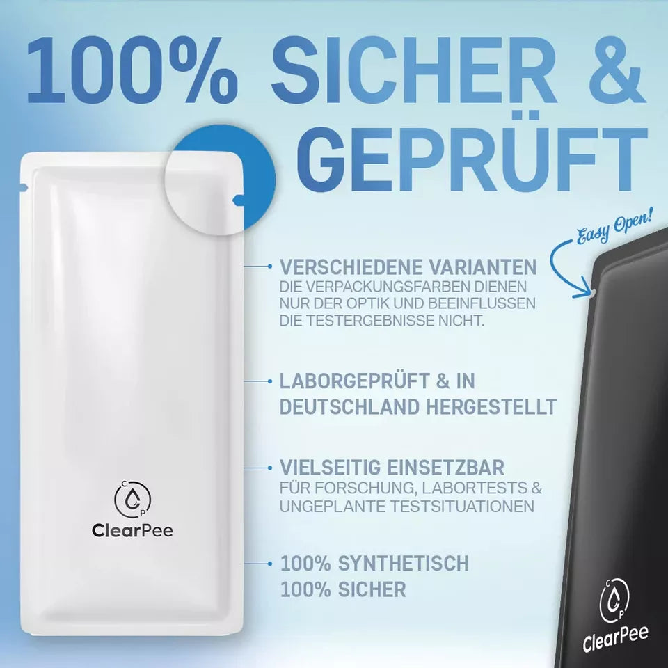 ClearPee 25ml weiß - Synthetischer Urin, Clear Pee, Clear Urin, Clean Urin Infoblatt